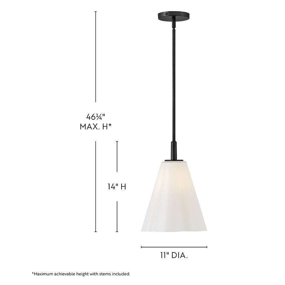 Alouette 83717BK Miel festonné Suspension en noir