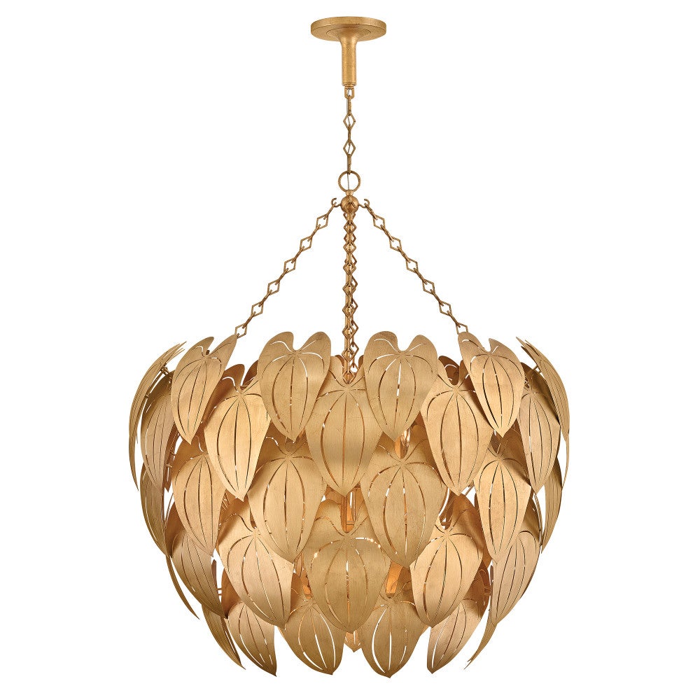 Fredrick Ramond FR47168DA Camille Botanique Suspension en laiton vieilli