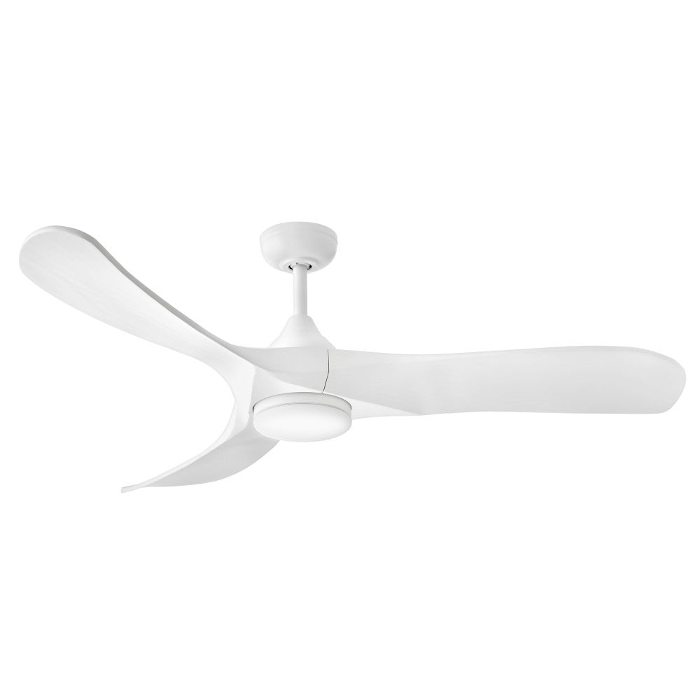 Luminaire intelligent à DEL Hinkley Lighting 903856FWW-LDD Swell Ventilateur  en blanc mat