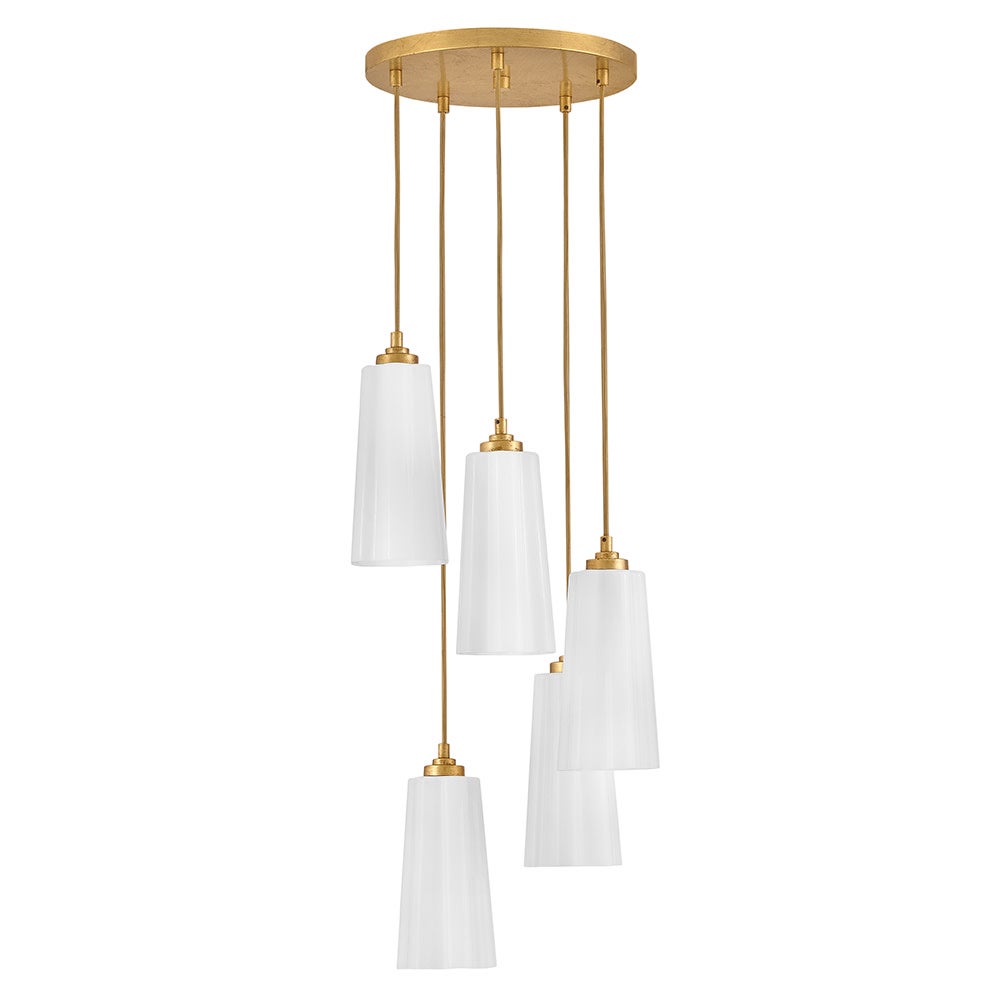 Alouette 83718DA Miel Multi Drop Suspendu en laiton vieilli