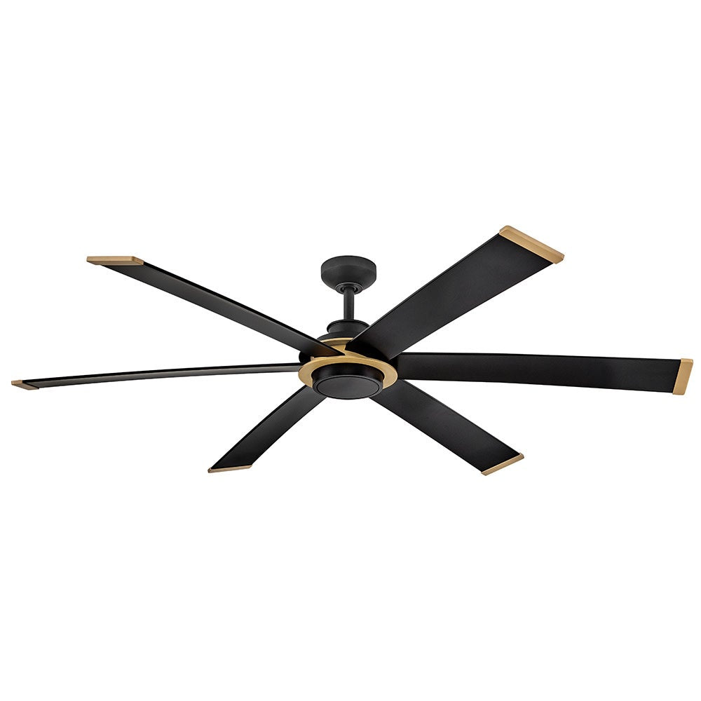 Éclairage intelligent LED Hinkley Lighting 906964FMB-LDD Andros Ventilateur  en noir mat