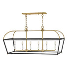 Lark 84275BK-LCB Tate Linear Chandelier in Black