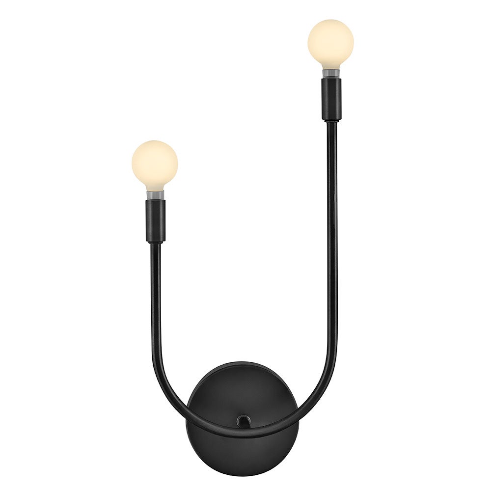 Applique double Lark 84260BK Cora en noir