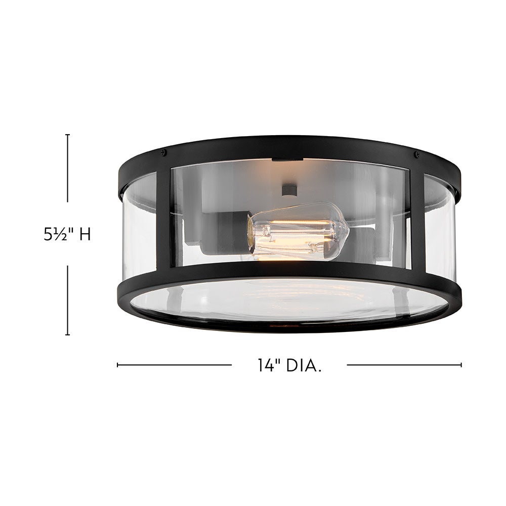 Alouette 82053BK Alfie Plafonnier en noir