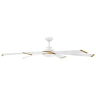 Éclairage intelligent LED Hinkley Lighting 906964FMW-LDD Andros Ventilateur  en blanc mat