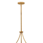 Fredrick Ramond FR41596DA Myra Cristal de roche à plusieurs niveaux Suspension en laiton vieilli