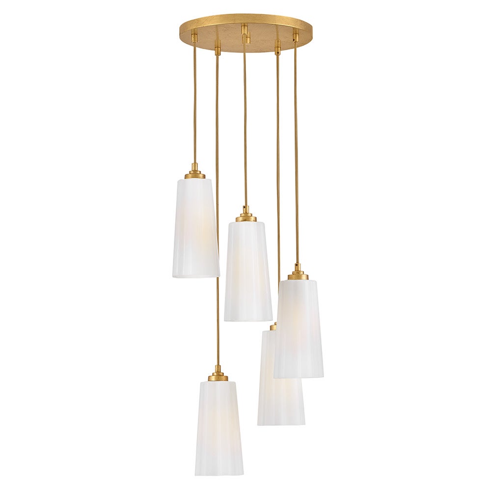 Alouette 83718DA Miel Multi Drop Suspendu en laiton vieilli