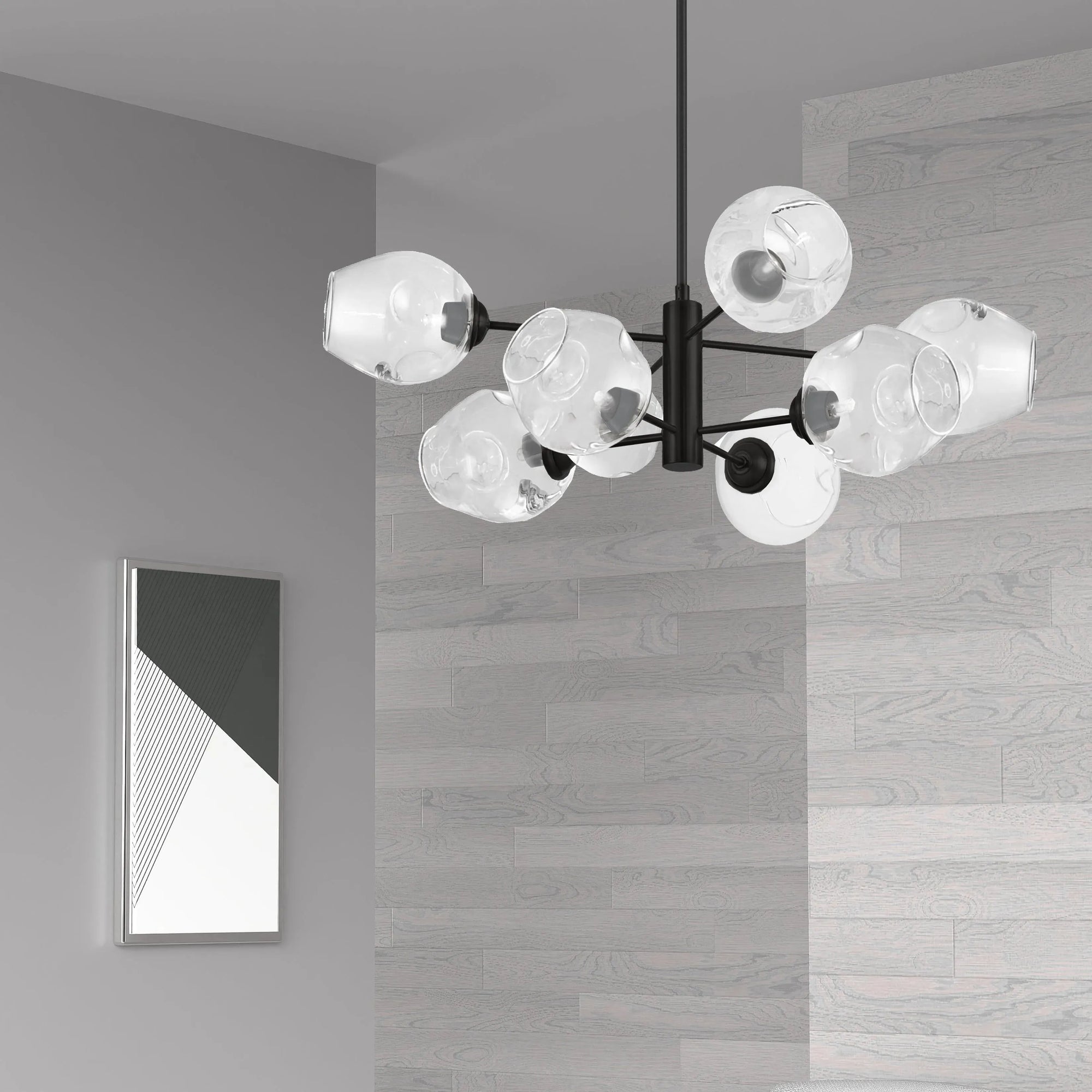 Dainolite - Abii Pendant - ABI-3312P-MB-CLR | Montreal Lighting & Hardware
