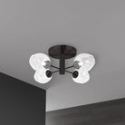 Dainolite - Abii Semi-Flush Mount - ABI-204SF-MB-CLR | Montreal Lighting & Hardware