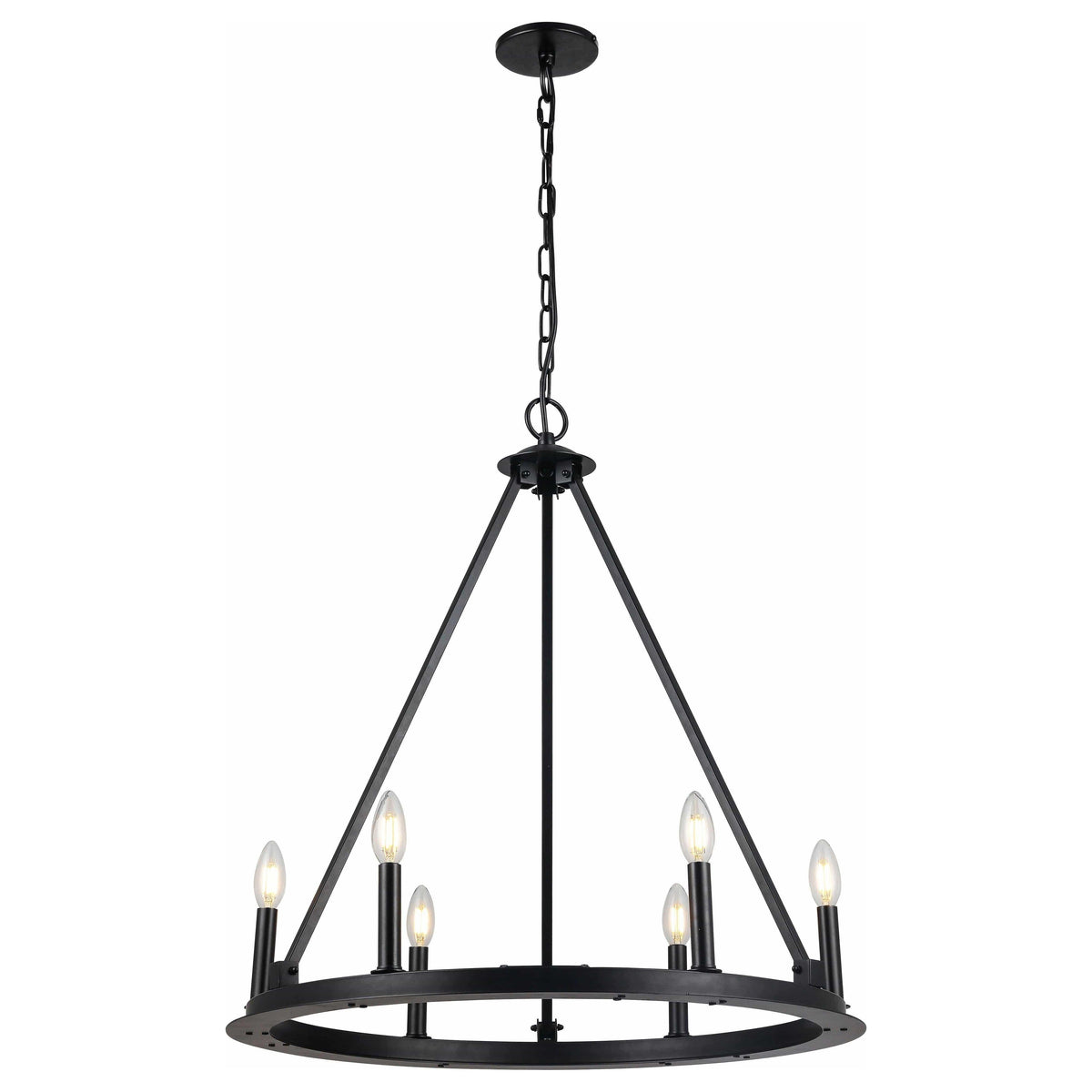 Dainolite - Colby Chandelier - CLB-266C-MB | Montreal Lighting & Hardware