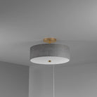 Dainolite - Everly Semi-Flush Mount - 571-143SF-AGB-BK | Montreal Lighting & Hardware