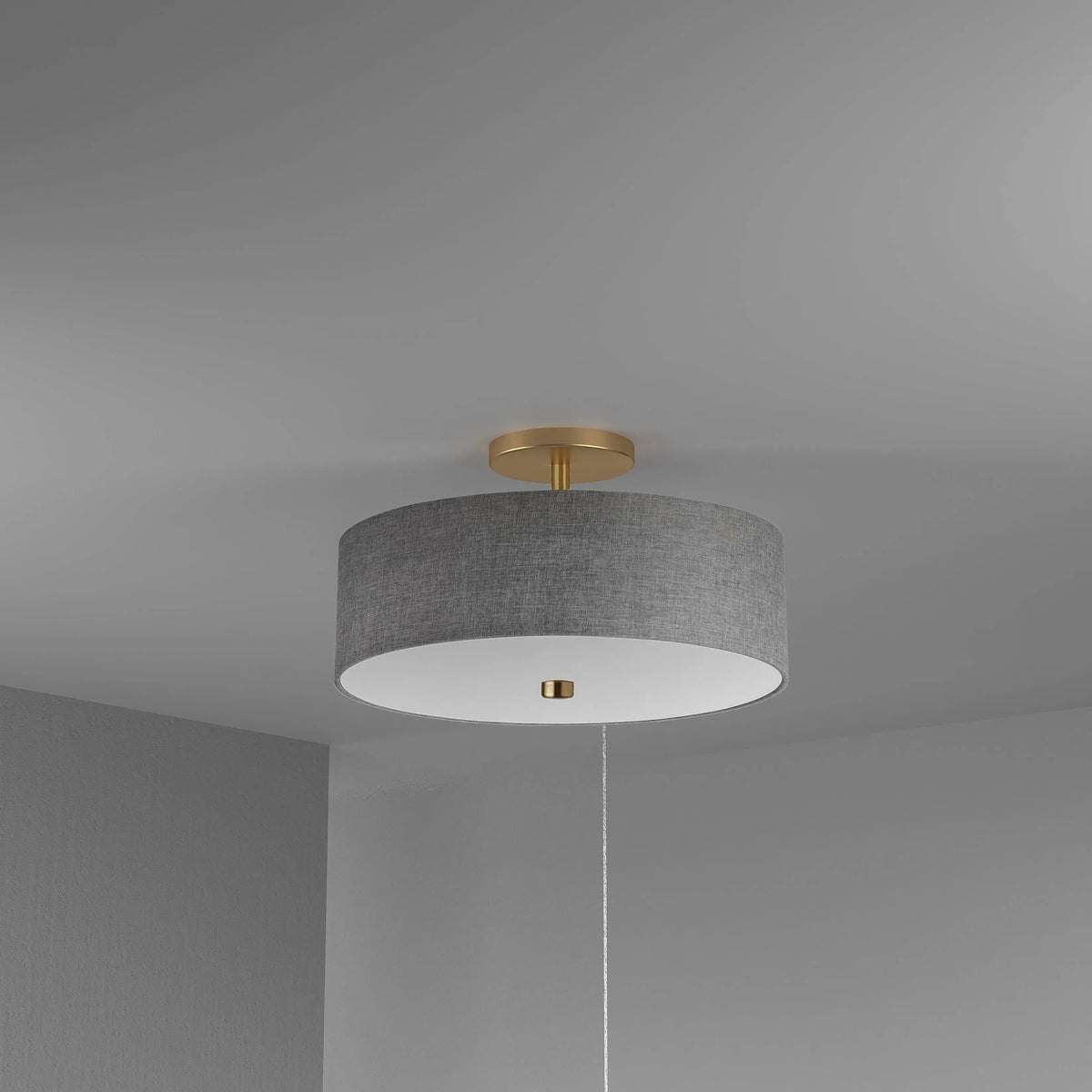 Dainolite - Everly Semi-Flush Mount - 571-143SF-AGB-BK | Montreal Lighting & Hardware