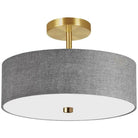 Dainolite - Everly Semi-Flush Mount - 571-143SF-AGB-GRY | Montreal Lighting & Hardware