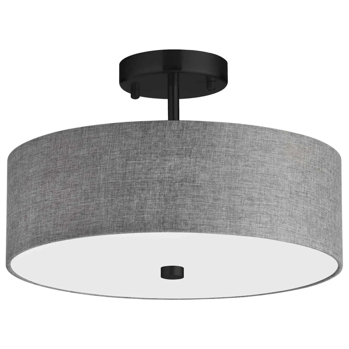Dainolite - Everly Semi-Flush Mount - 571-143SF-MB-GRY | Montreal Lighting & Hardware