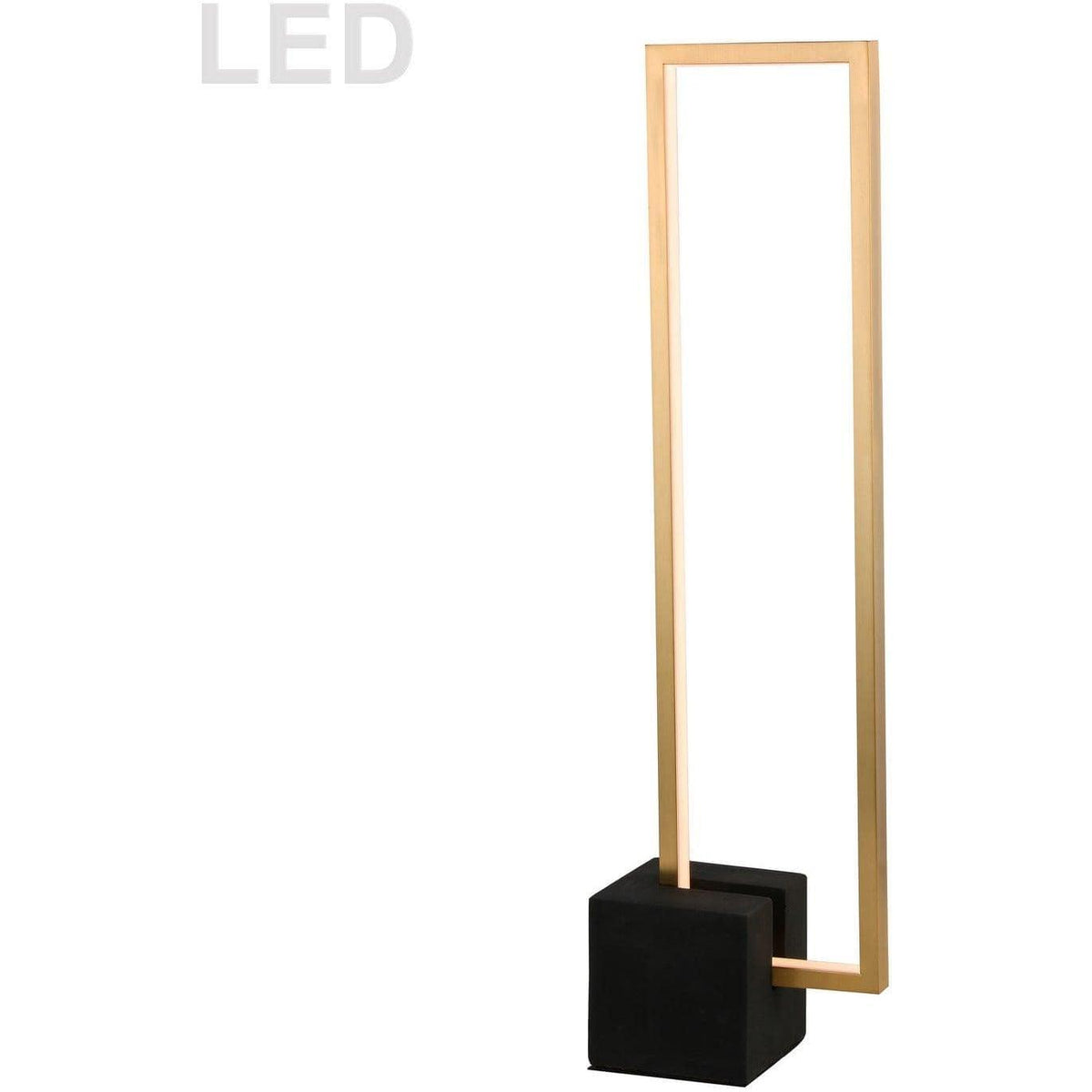 Dainolite - Florence LED Table Lamp - FLN-LEDT25-AGB-MB | Montreal Lighting & Hardware