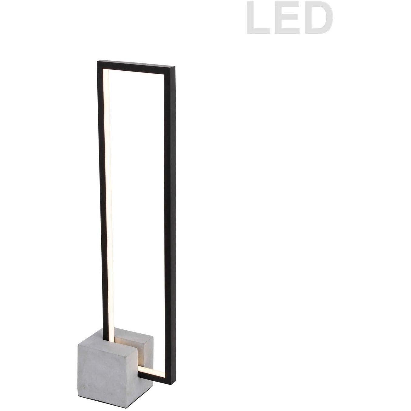 Dainolite - Florence LED Table Lamp - FLN-LEDT25-MB | Montreal Lighting & Hardware