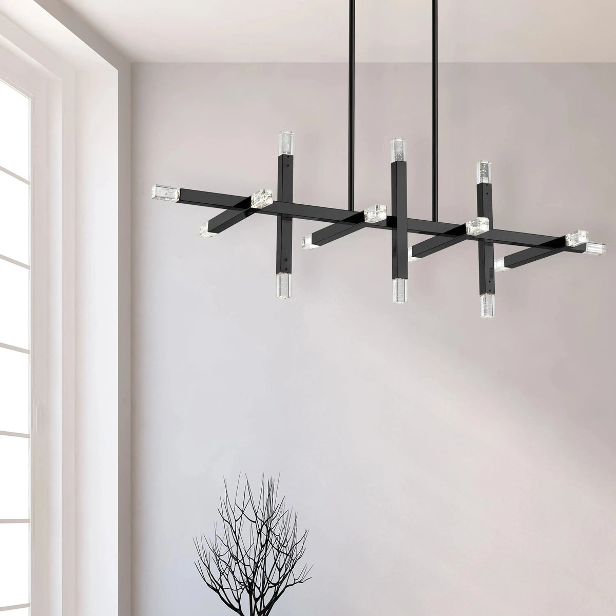 Dainolite - Francesca LED Chandelier - FCS-3656C-AGB | Montreal Lighting & Hardware
