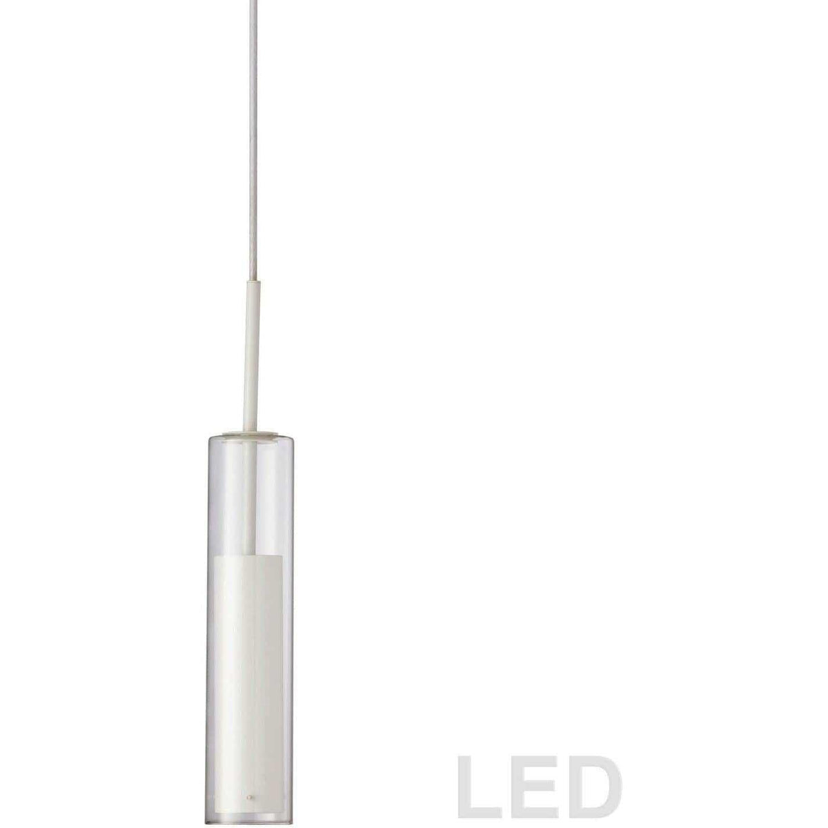Dainolite - Luna LED Pendant - LUN-1LEDP-WH | Montreal Lighting & Hardware