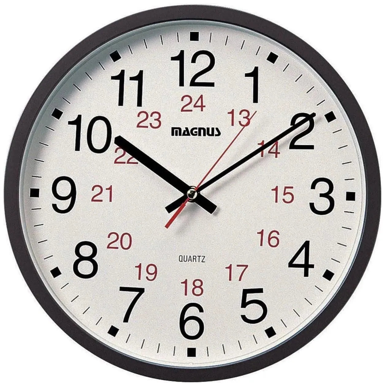 Dainolite - Magnus Wall Clock - 22502-BK | Montreal Lighting & Hardware