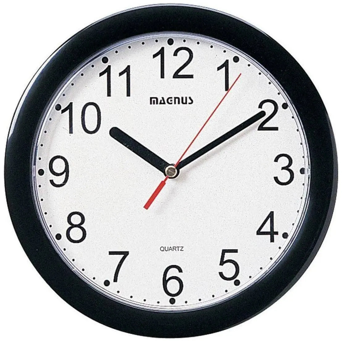 Dainolite - Magnus Wall Clock - 24003-BK | Montreal Lighting & Hardware