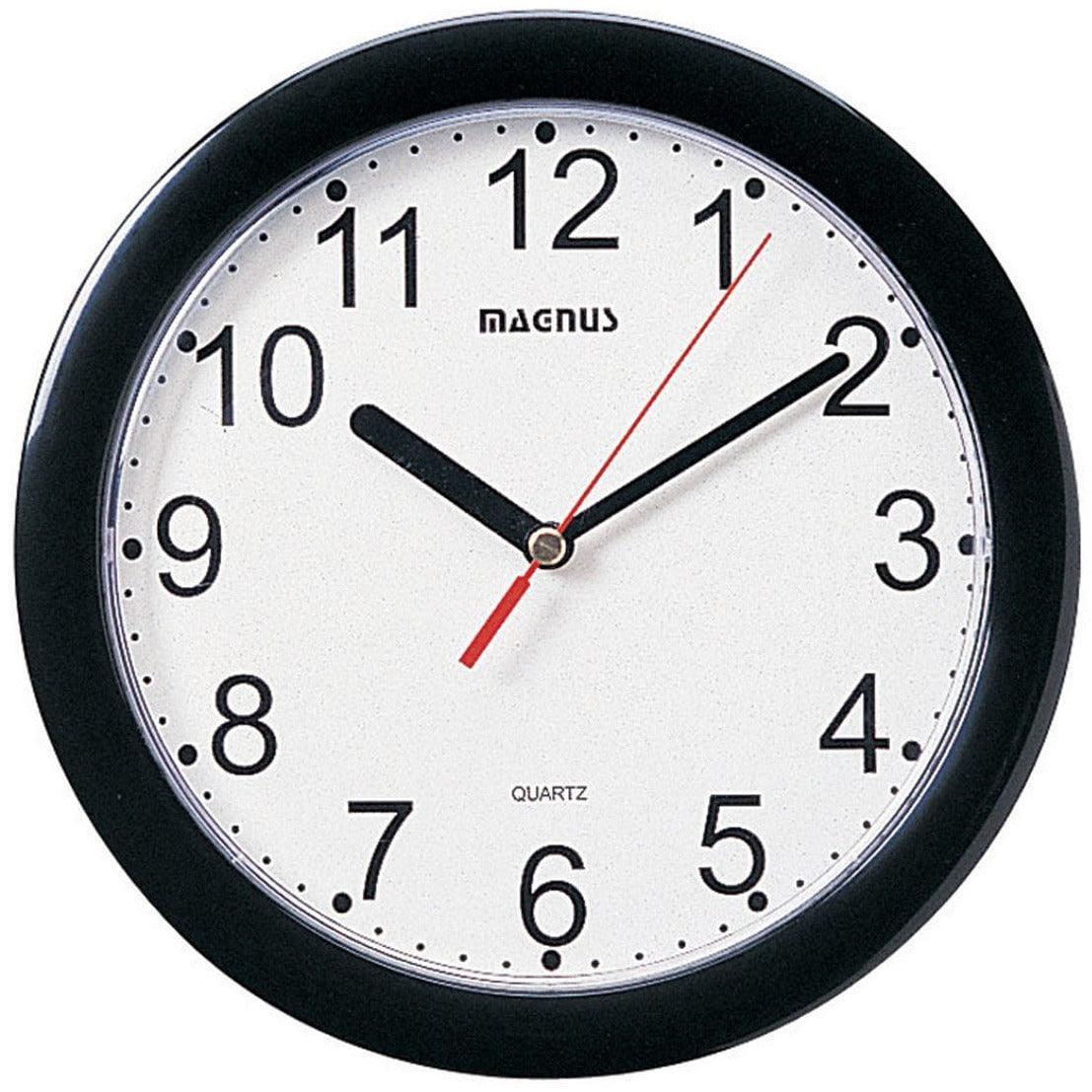 Dainolite - Magnus Wall Clock - 24003-BK | Montreal Lighting & Hardware