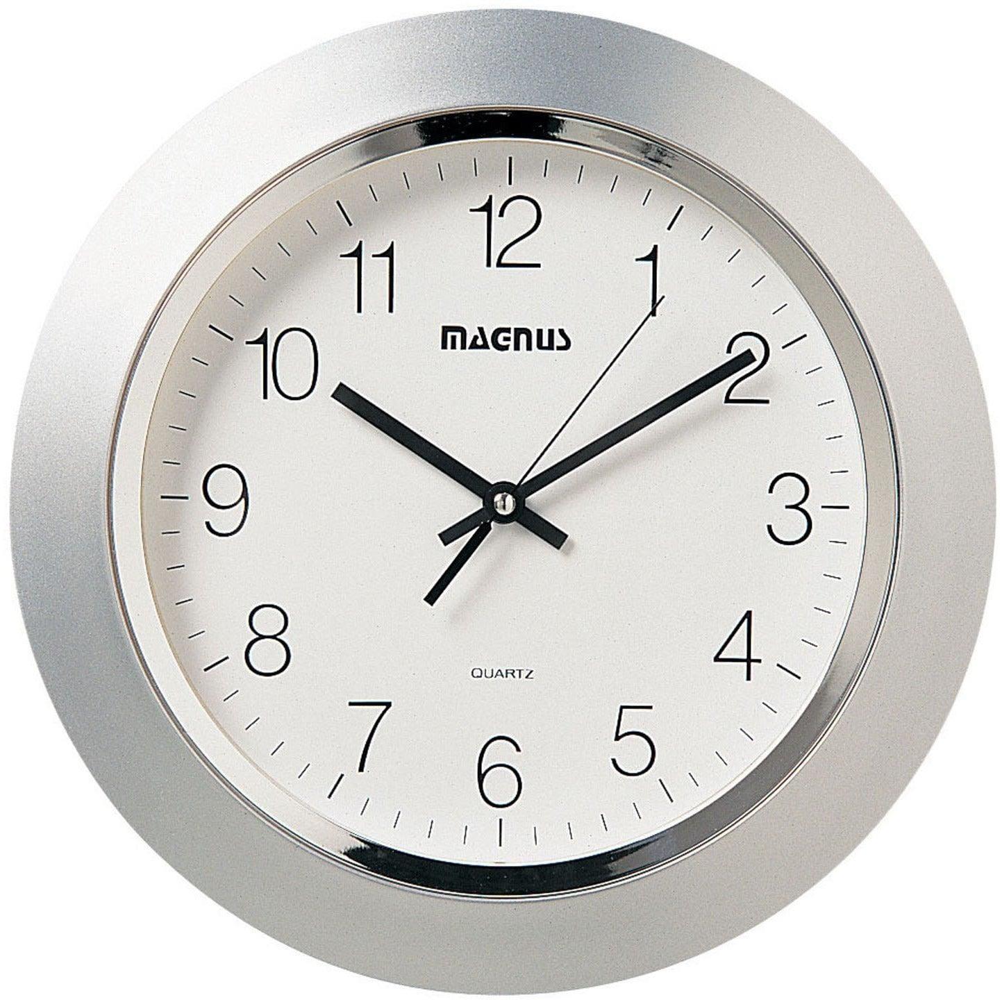 Dainolite - Magnus Wall Clock - 29012-MT-SV | Montreal Lighting & Hardware