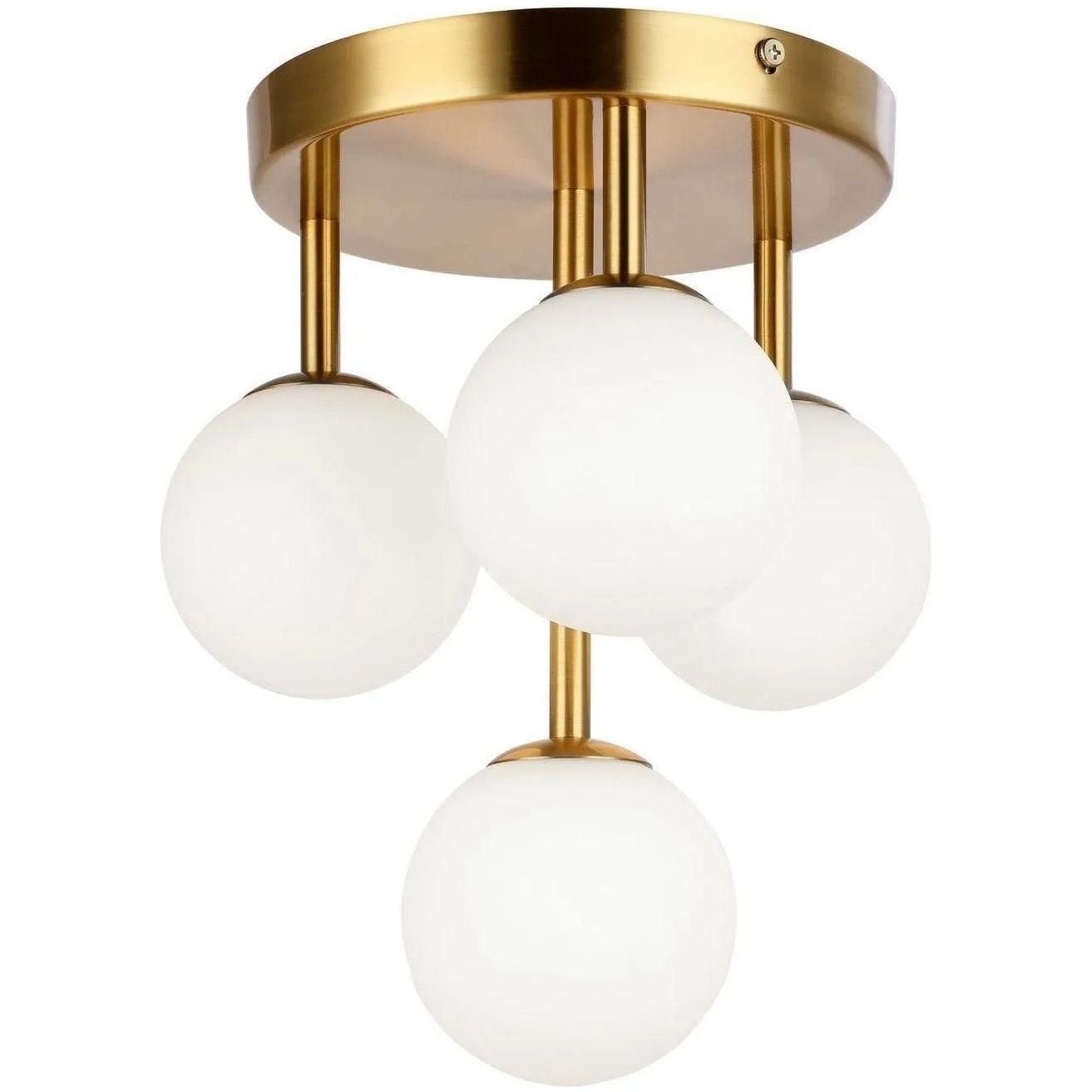 Dainolite - Megallan Flush Mount - MGL-94FH-AGB | Montreal Lighting & Hardware