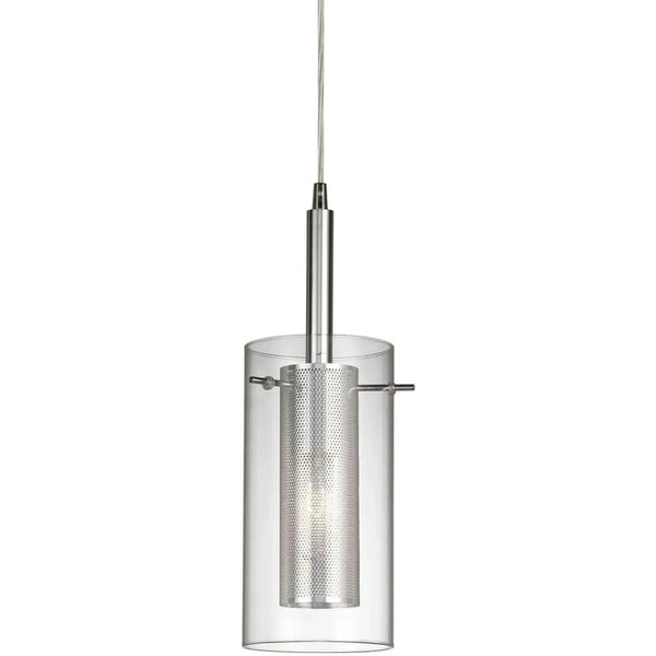 Mesh with Glass Pendant