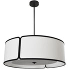 Dainolite - Notched Drum Pendant - NDR-243P-BK-WH | Montreal Lighting & Hardware
