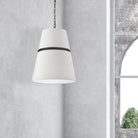 Dainolite - Symphony-Pendant - SYM-183P-AGB-WH | Montreal Lighting & Hardware