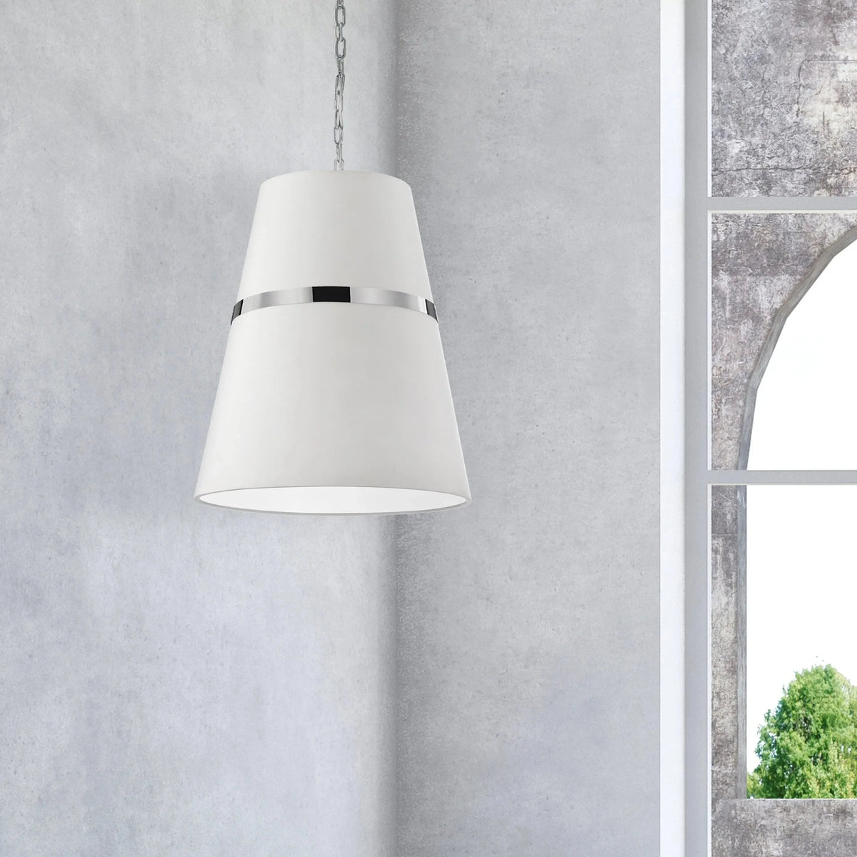 Dainolite - Symphony-Pendant - SYM-183P-AGB-WH | Montreal Lighting & Hardware