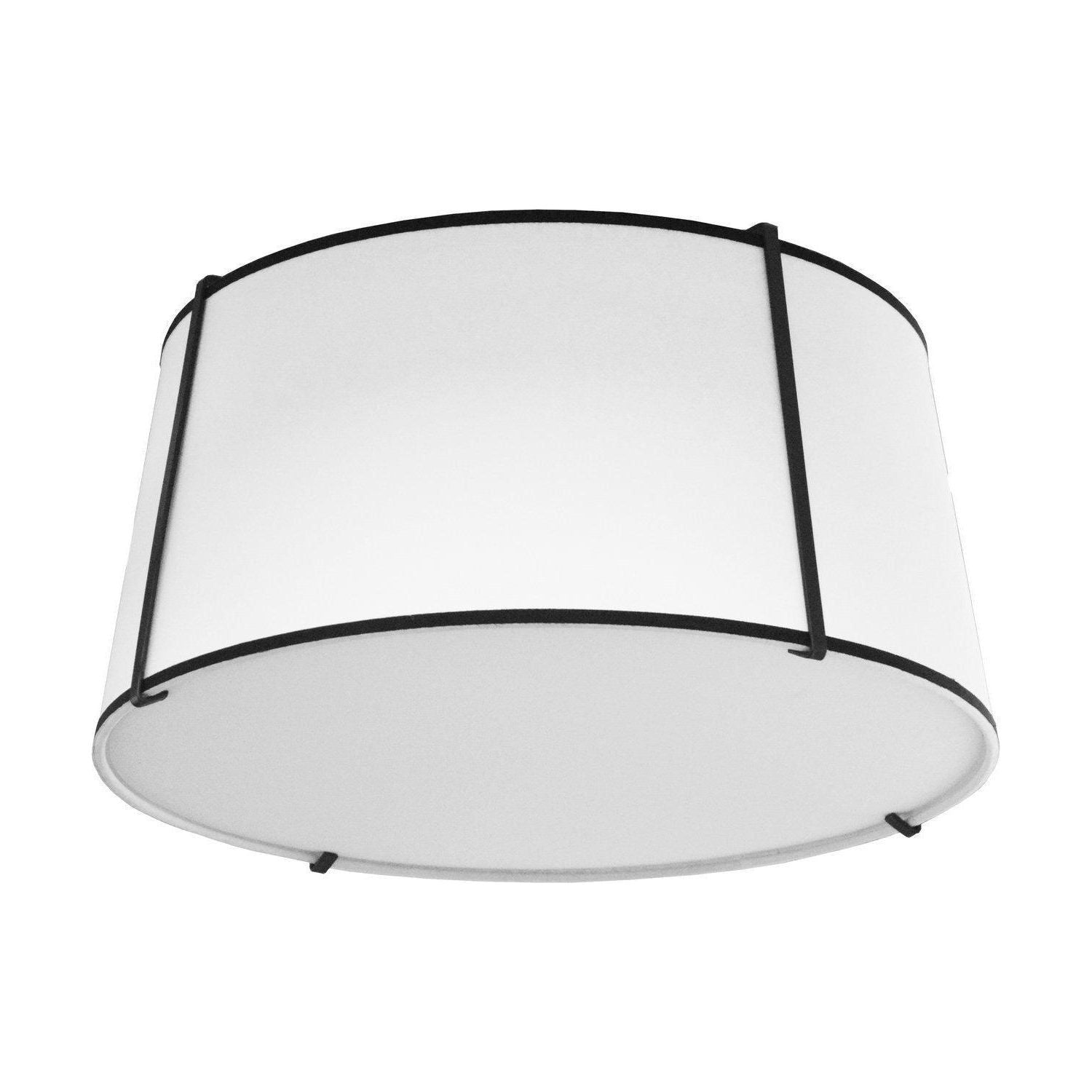 Dainolite - Trapezoid Flush Mount - TRA-3FH-BK-WH | Montreal Lighting & Hardware