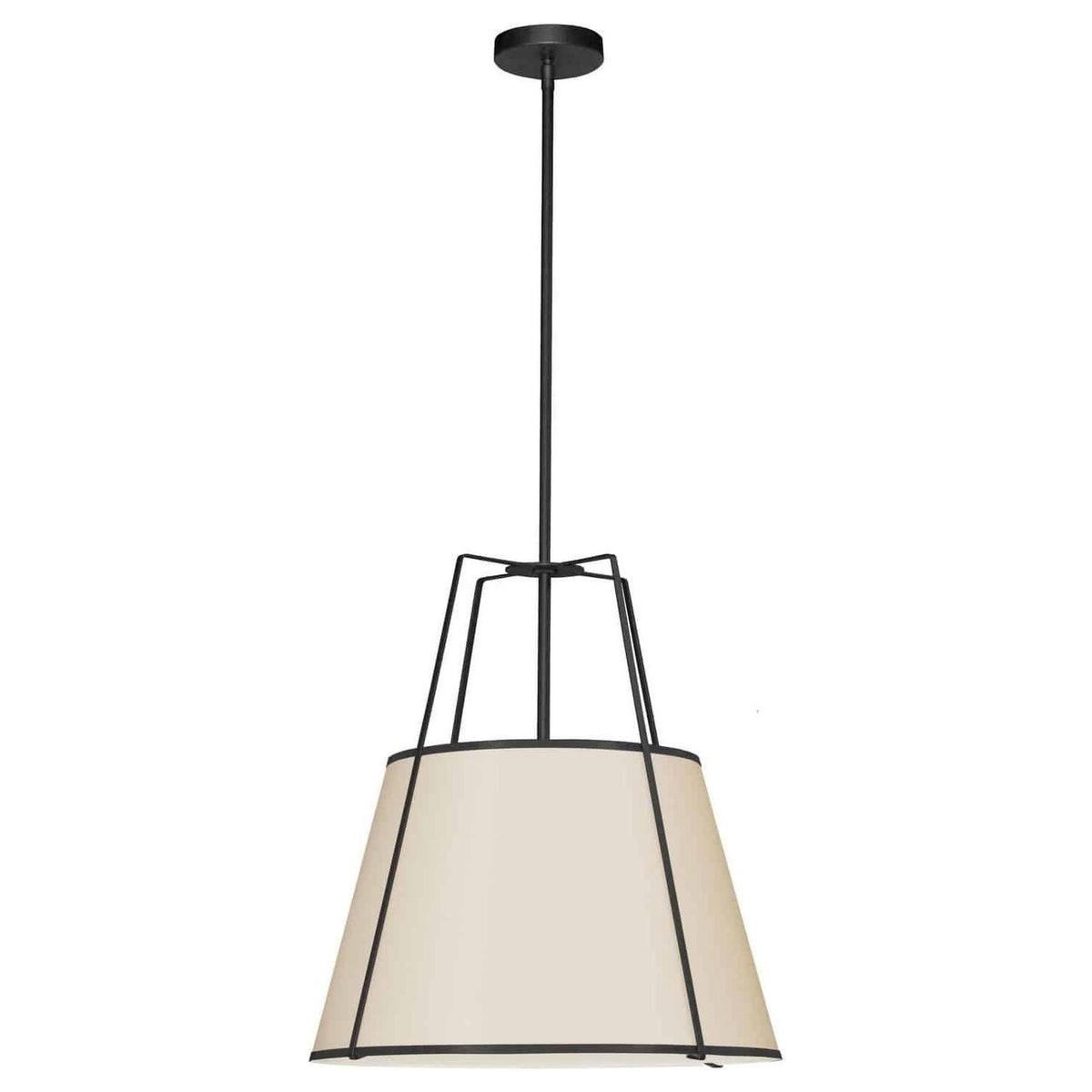 Dainolite - Trapezoid-Pendant - TRA-1P-BK-CRM | Montreal Lighting & Hardware