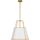 Dainolite - Trapezoid-Pendant - TRA-1P-GLD-WH | Montreal Lighting & Hardware