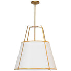 Dainolite - Trapezoid-Pendant - TRA-3P-GLD-WH | Montreal Lighting & Hardware