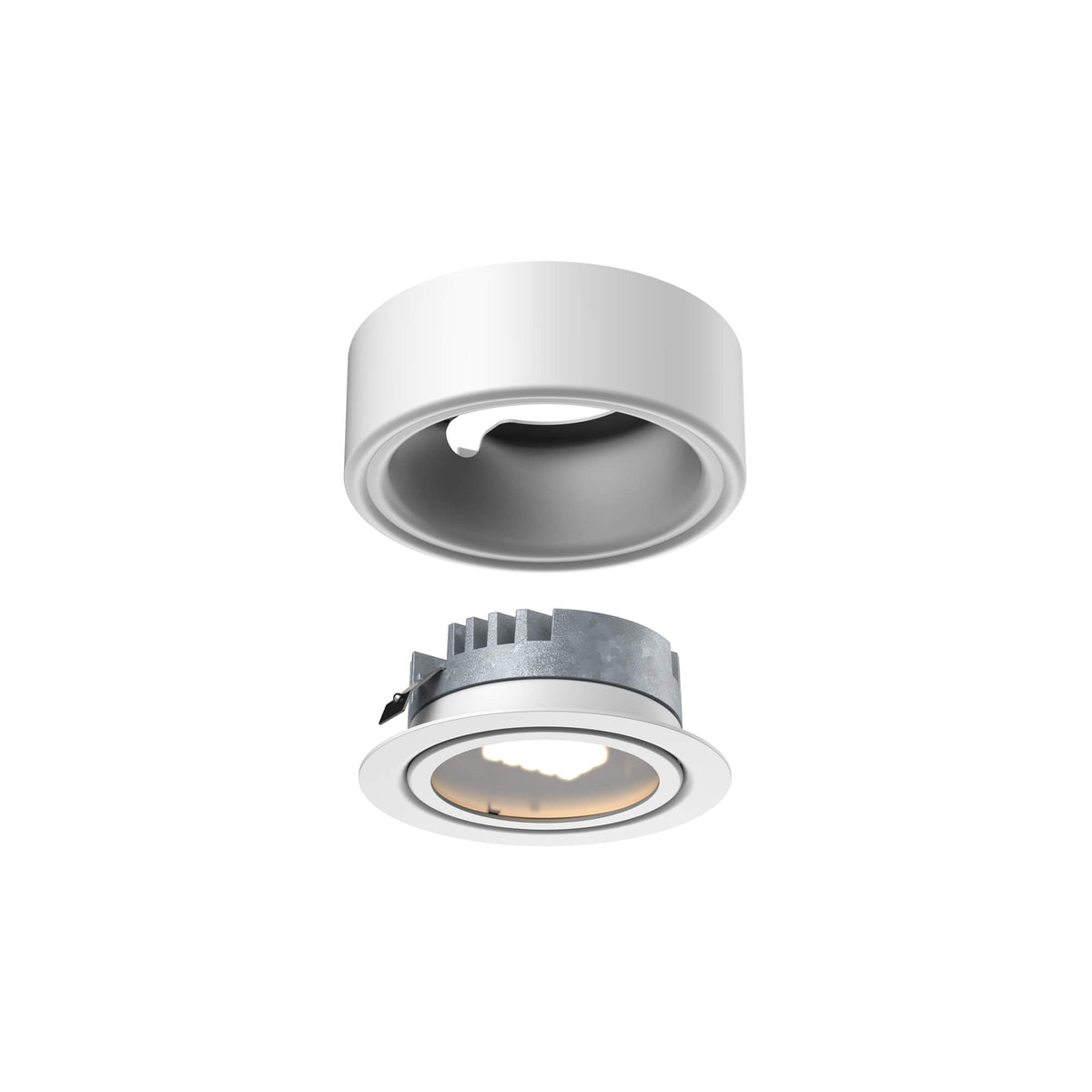 DALS Lighting 4005-CC-WH 4005 Series 5CCT 2-in-1 LED Puck in White