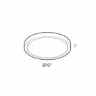 DALS Lighting - CFLED Round LED Flushmount - CFLEDR06-CC-BK | Montreal Lighting & Hardware