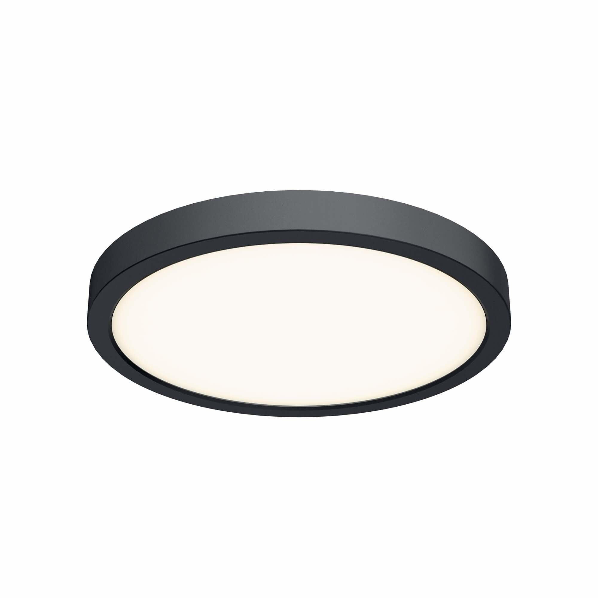 DALS Lighting - CFLED Round LED Flushmount - CFLEDR10-CC-BK | Montreal Lighting & Hardware