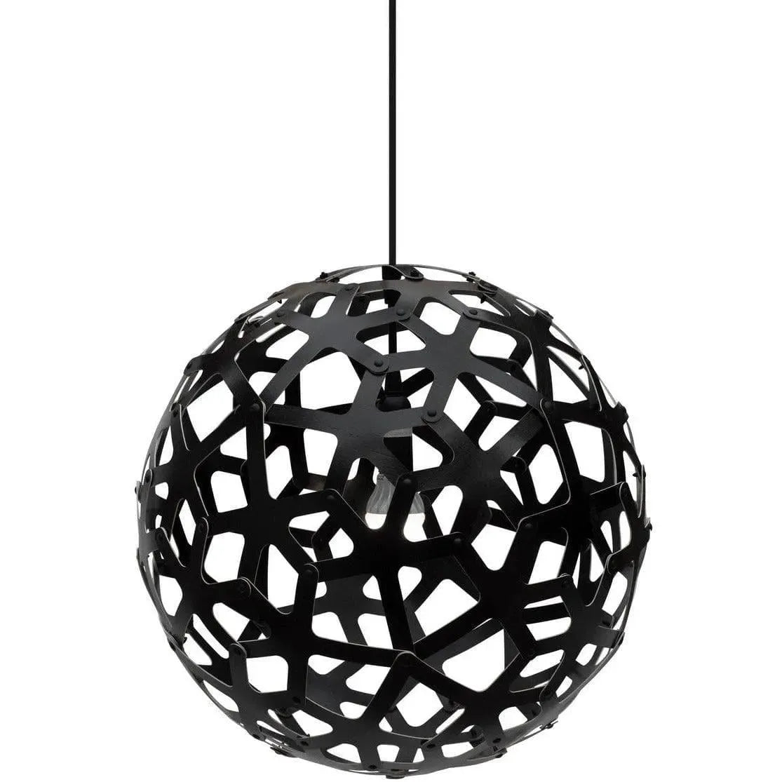 David Trubridge - Coral 400 Pendant - COR-0400-BLK-BLK | Montreal Lighting & Hardware