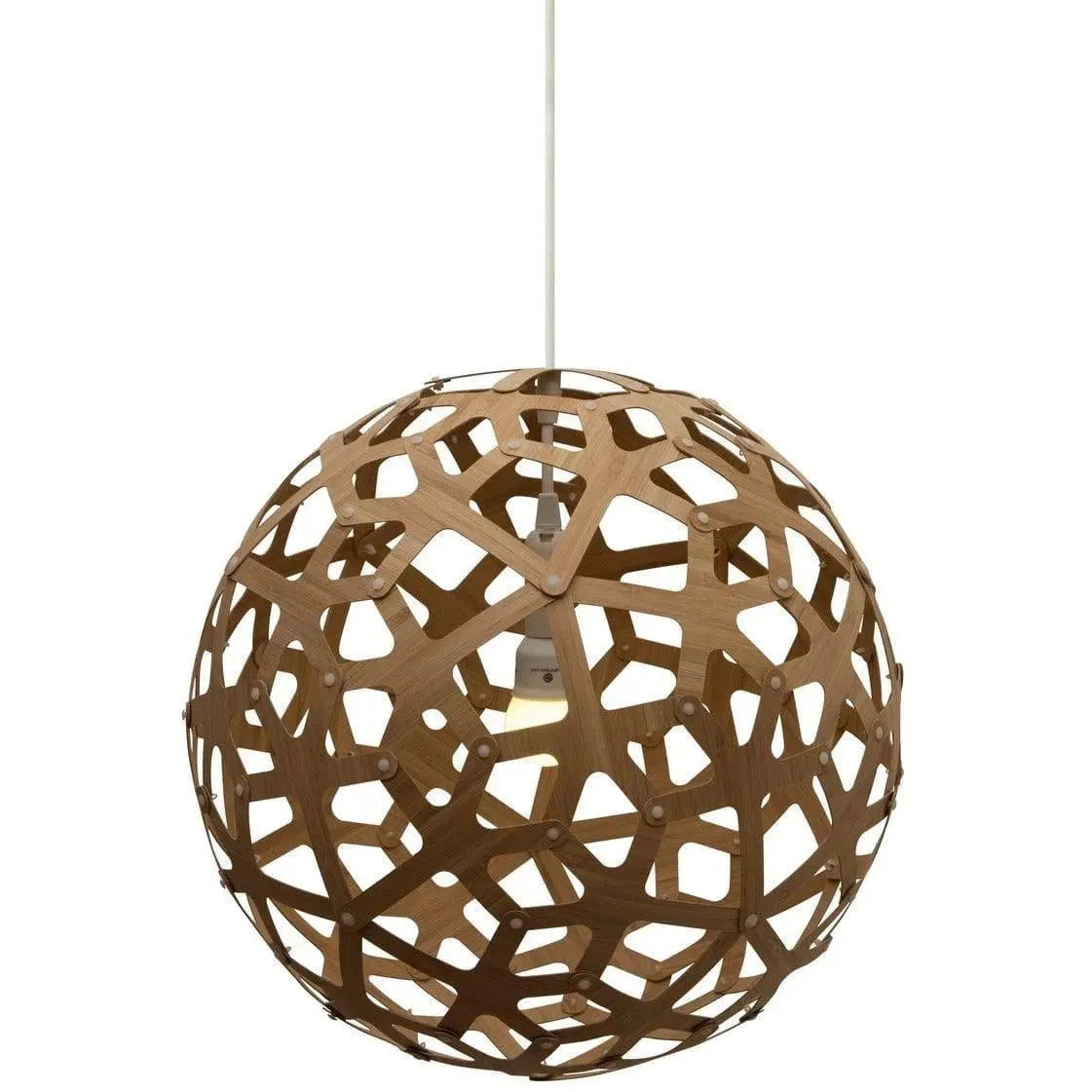 David Trubridge - Coral 400 Pendant - COR-0400-CAR-CAR | Montreal Lighting & Hardware