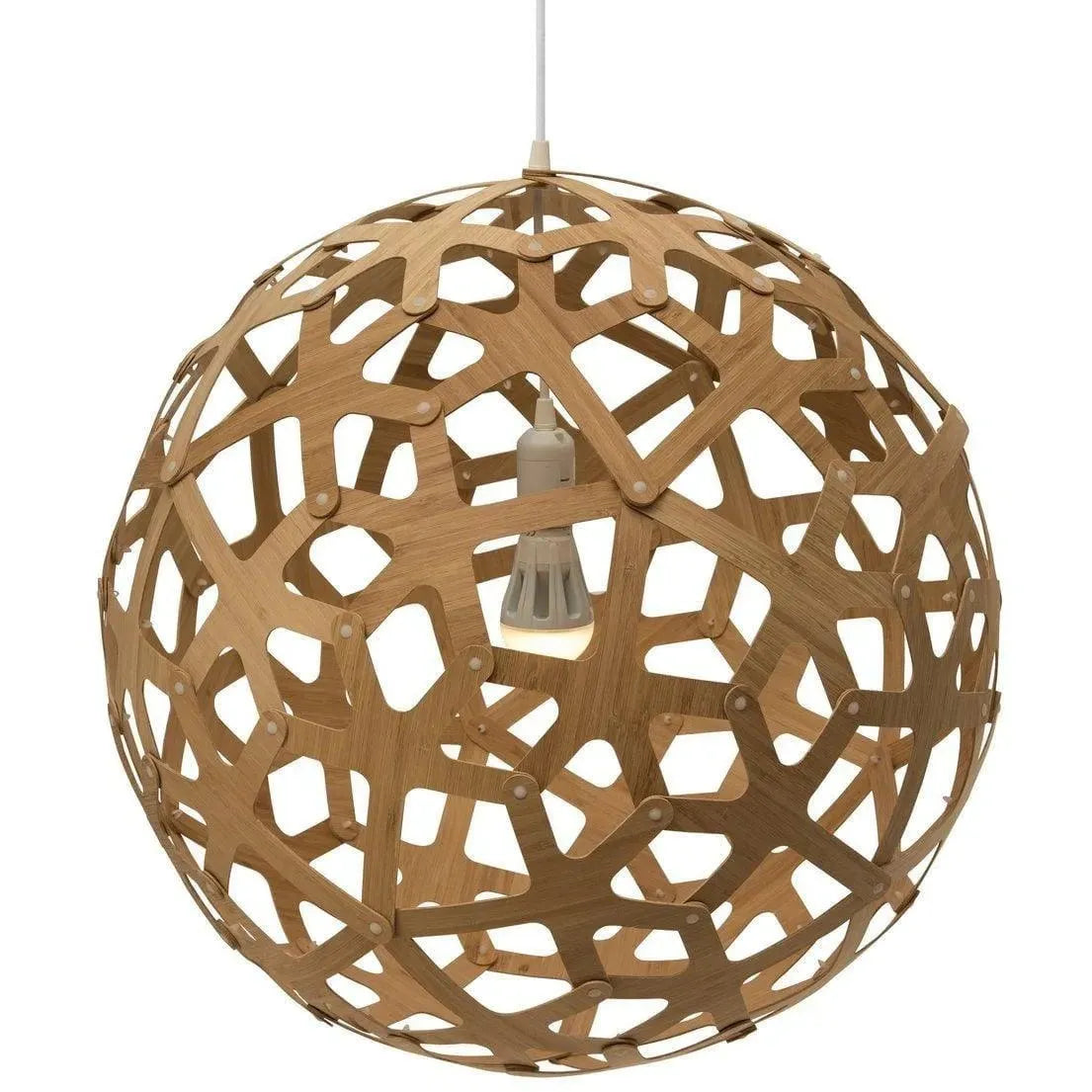 David Trubridge - Coral 600 Pendant - COR-0600-BLK-BLK | Montreal Lighting & Hardware