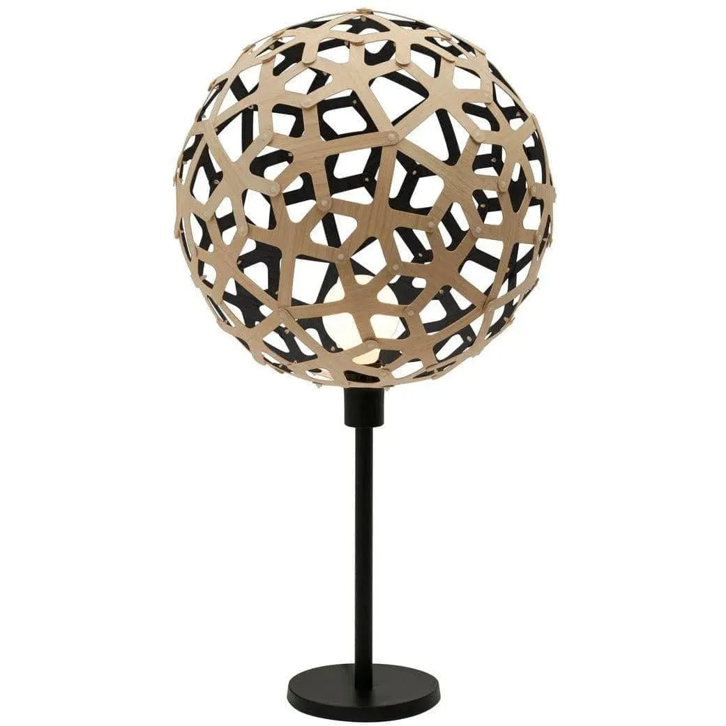 David Trubridge - Coral Table Lamp - COR-TABL-BLK-BLK | Montreal Lighting & Hardware