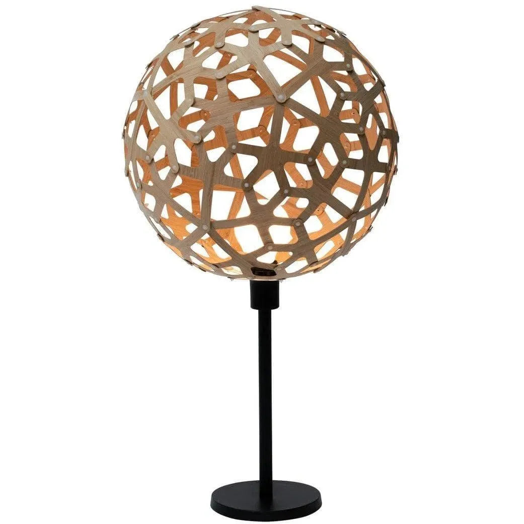 David Trubridge - Coral Table Lamp - COR-TABL-BLK-BLK | Montreal Lighting & Hardware