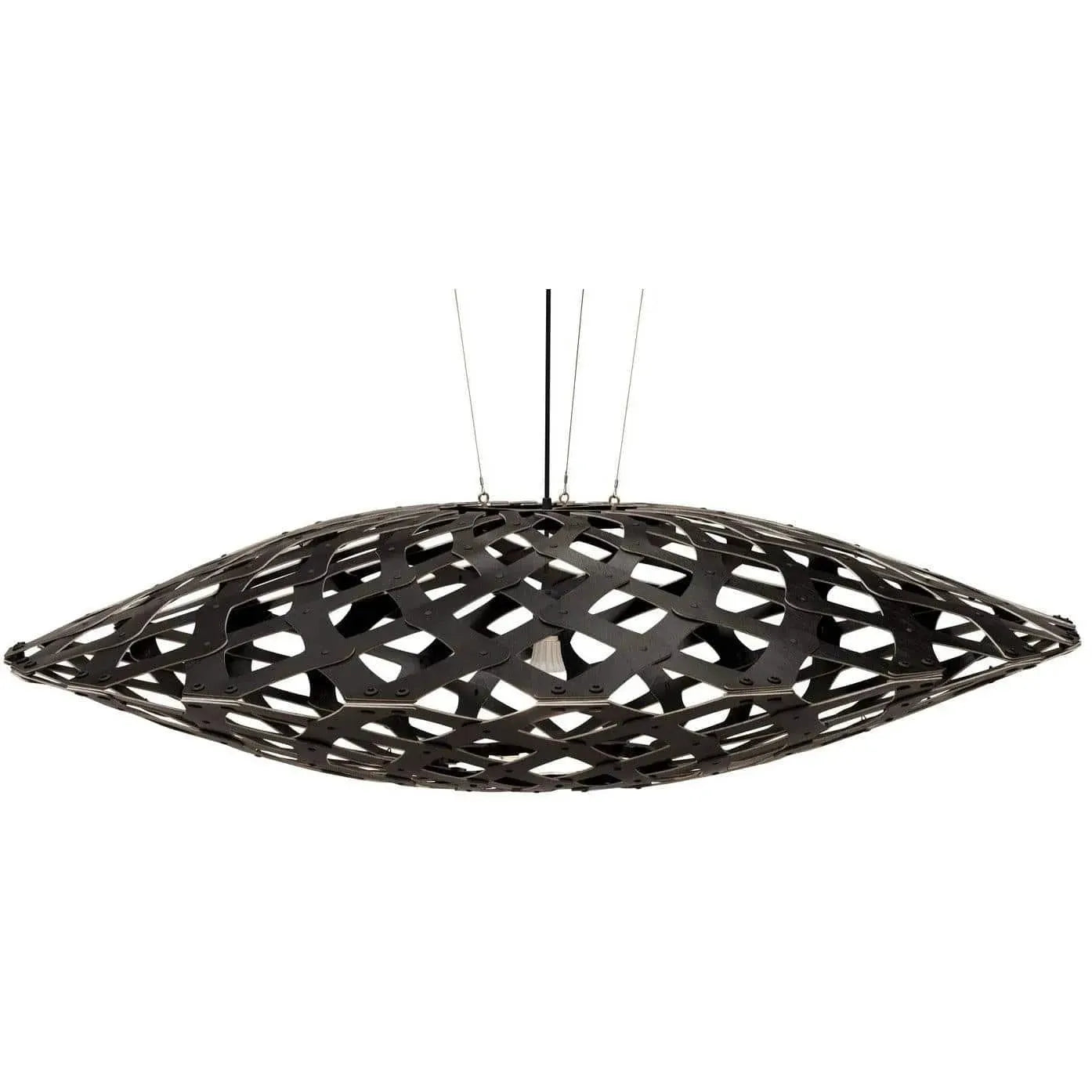 David Trubridge - Flax 1500 Pendant - FLX-1500-BLK-BLK | Montreal Lighting & Hardware