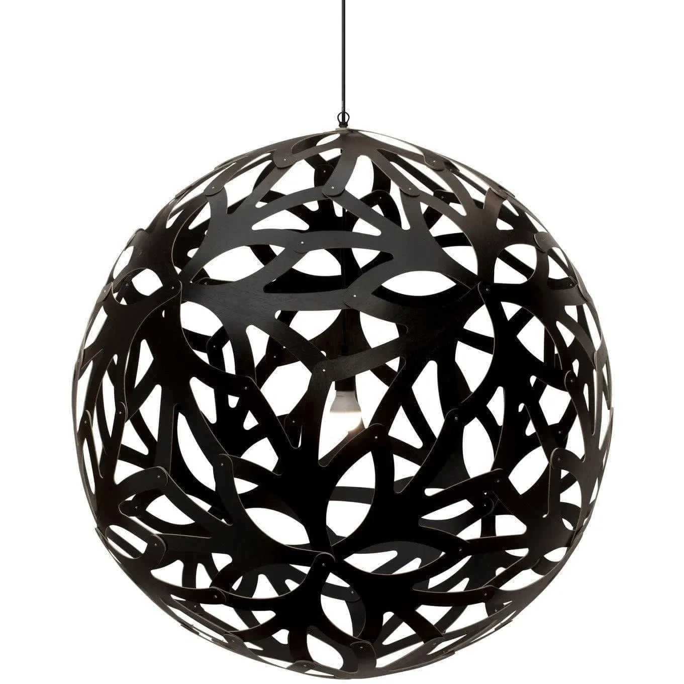 David Trubridge - Floral 1600 Pendant - FLO-1600-BLK-BLK | Montreal Lighting & Hardware