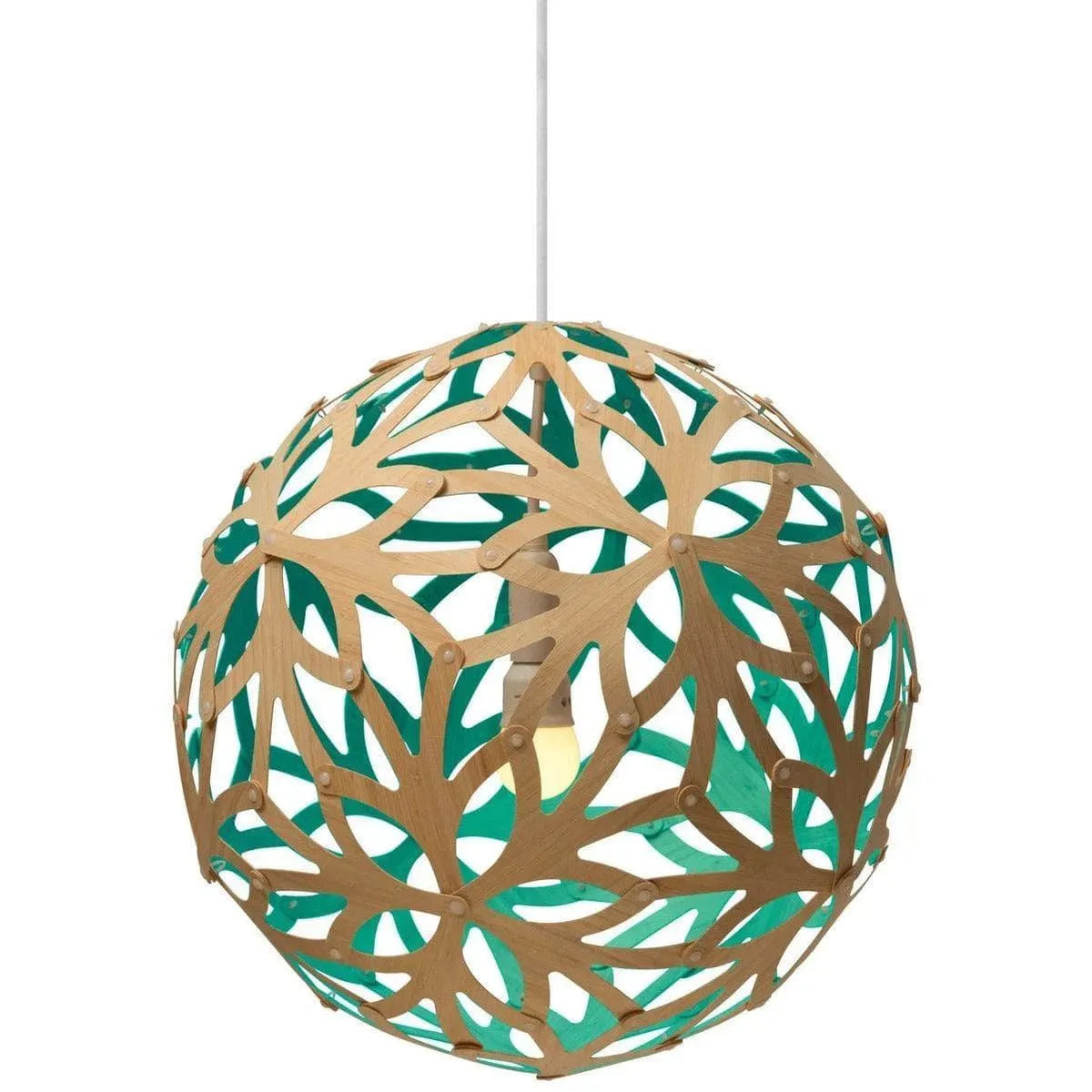 David Trubridge - Floral 400 Pendant - FLO-0400-BLK-BLK | Montreal Lighting & Hardware