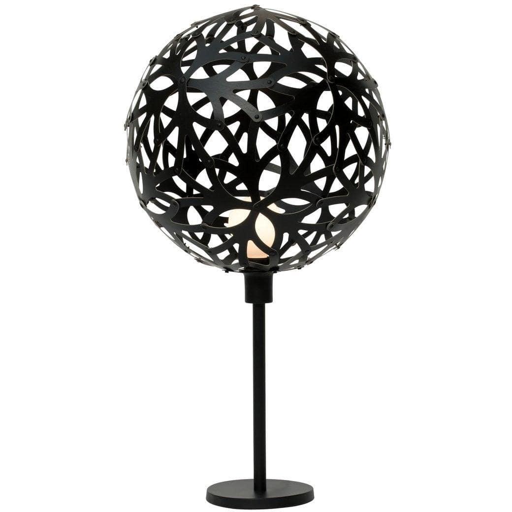David Trubridge - Floral Table Lamp - FLO-TABL-BLK-BLK | Montreal Lighting & Hardware