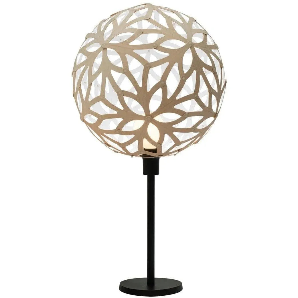 David Trubridge - Floral Table Lamp - FLO-TABL-BLK-BLK | Montreal Lighting & Hardware
