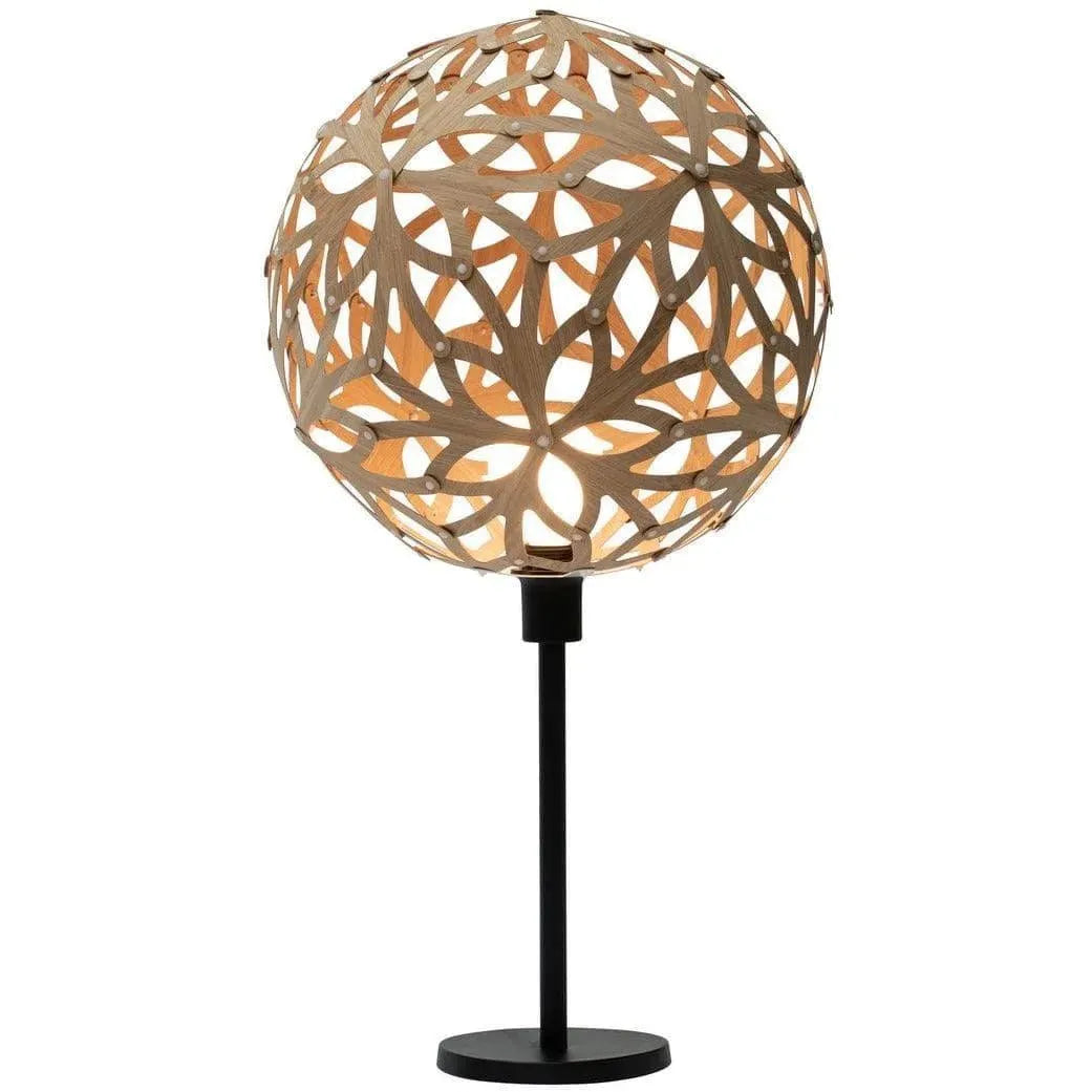 David Trubridge - Floral Table Lamp - FLO-TABL-BLK-BLK | Montreal Lighting & Hardware