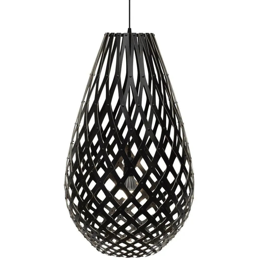 David Trubridge - Koura 750 Pendant - KOU-0750-BLK-BLK | Montreal Lighting & Hardware